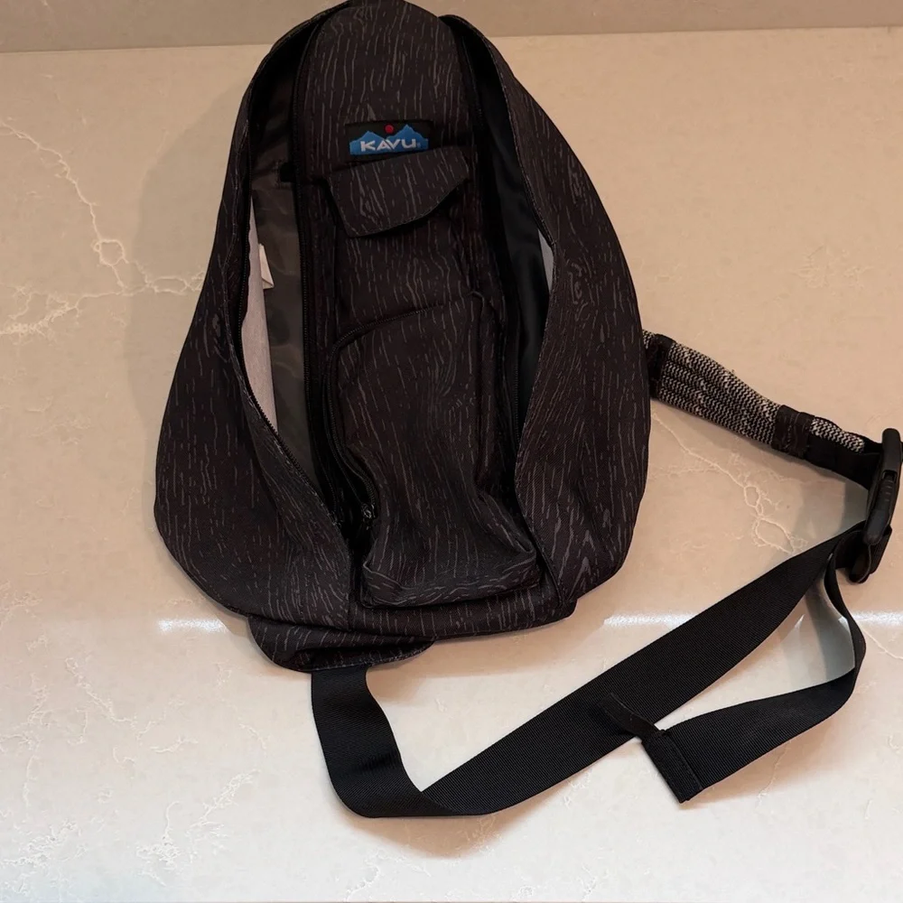 Kavu Dark Patterned Sling Bag - Picture 1 of 7